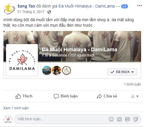 Hình ảnh Review Của Khách Hàng Về Các Sản Phẩm Từ Đá Muối Himalaya chính hãng tốt giá rẻ nhất tại DamiLama