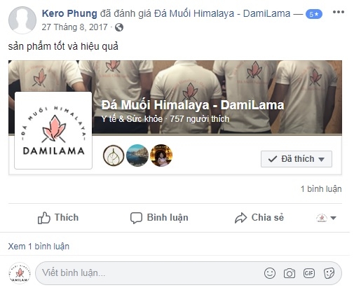 Hình ảnh Review Của Khách Hàng Về Các Sản Phẩm Từ Đá Muối Himalaya chính hãng tốt giá rẻ nhất tại DamiLama