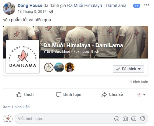 Hình ảnh Review Của Khách Hàng Về Các Sản Phẩm Từ Đá Muối Himalaya chính hãng tốt giá rẻ nhất tại DamiLama