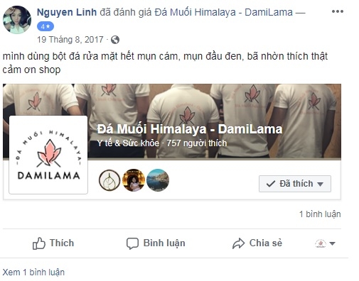 Hình ảnh Review Của Khách Hàng Về Các Sản Phẩm Từ Đá Muối Himalaya chính hãng tốt giá rẻ nhất tại DamiLama